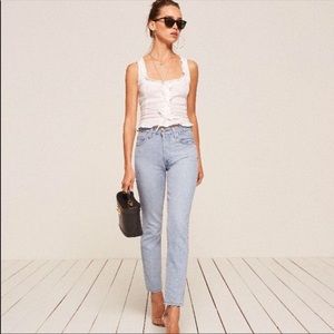 REFORMATION FRENCH SKINNY JEANS SIZE 27
